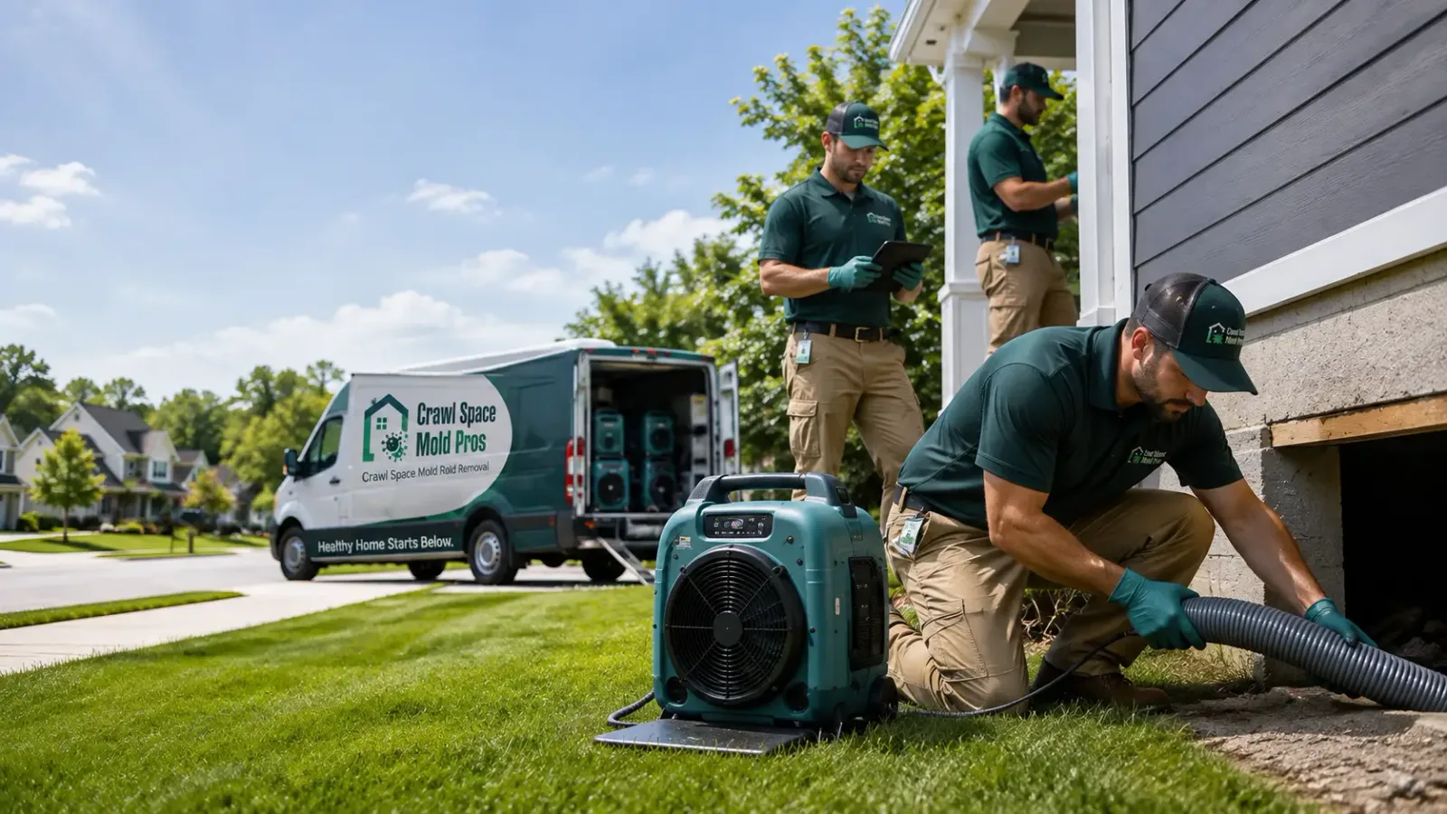 Crawl Space Mold Removal in Mondamin, IA